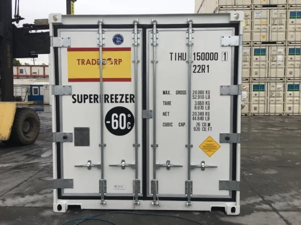 20ft Refrigerated Super Freezer Container (-70 °C)