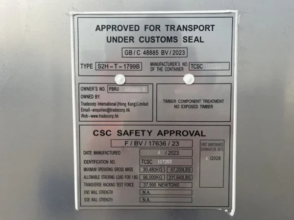 20′ HC Isoliercontainer mit Butcher-Tür – Bild 7