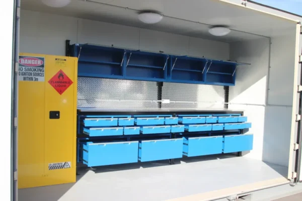 20′ Werkstattcontainer mit Seitenöffnung – Bild 6